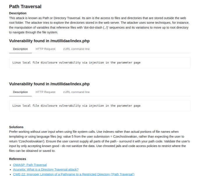 Mutillidae Path Traversal Esm W700