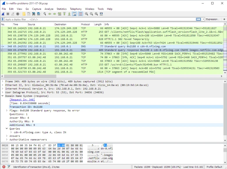 Wireshark Main Esm W780