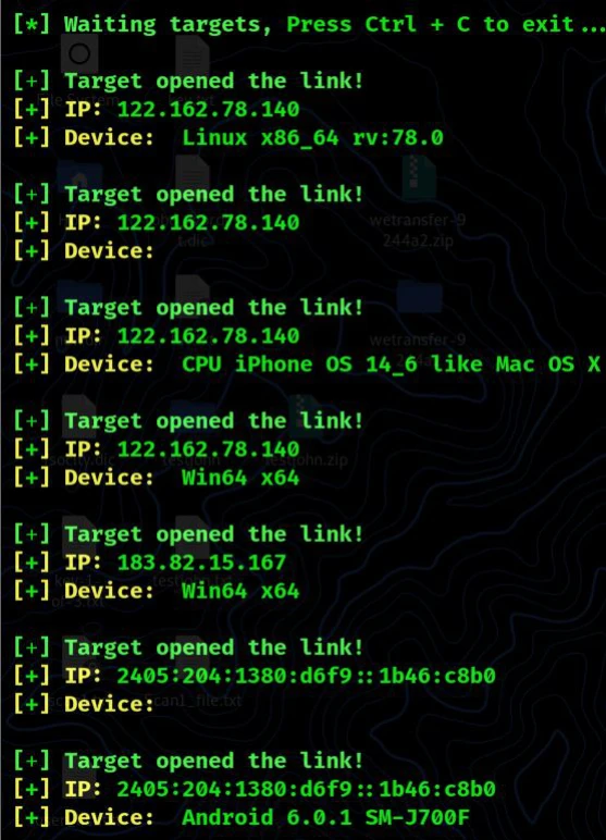 Email Phishing Using Kali Linux   Target Opened Link Esm W557