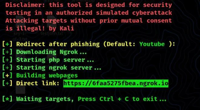 Email Phishing Using Kali Linux   Waiting For Target Esm W660