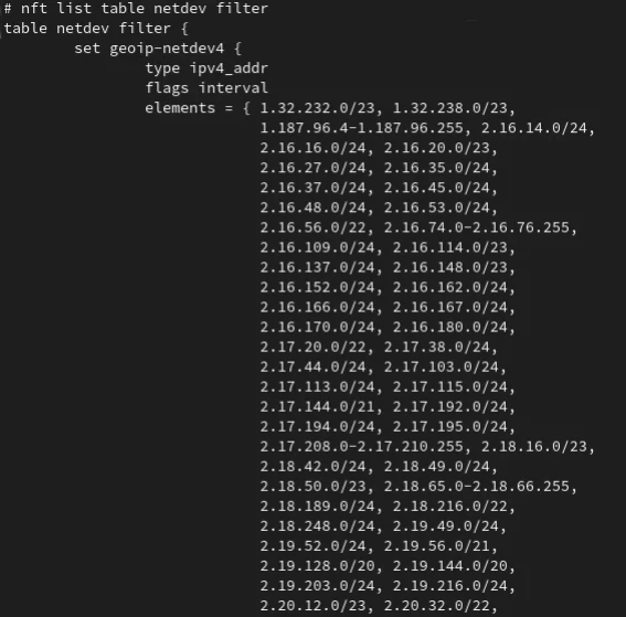 Nftables List Filters Esm W567