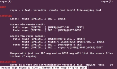 Rsync Backup Tool Esm W400