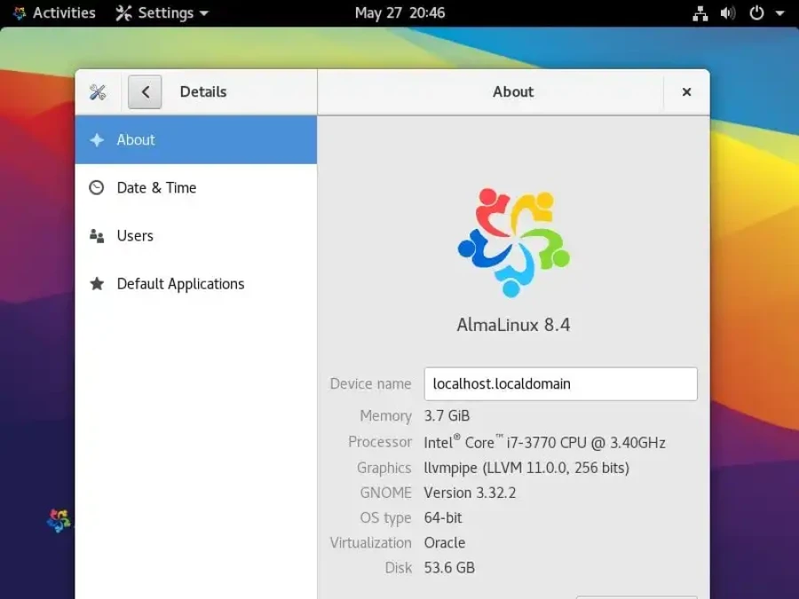 Install Gnome GUI On AlmaLinux 8 Esm W900